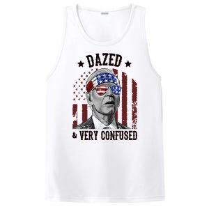 Dazed And Very Confused Biden Funny 4th Of July PosiCharge Competitor Tank