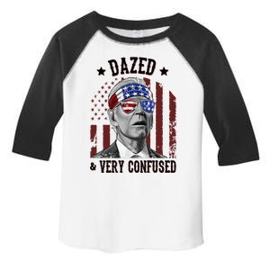 Dazed And Very Confused Biden Funny 4th Of July Toddler Fine Jersey T-Shirt