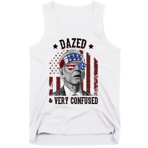 Dazed And Very Confused Biden Funny 4th Of July Tank Top