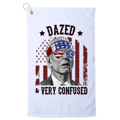Dazed And Very Confused Biden Funny 4th Of July Golf Towel