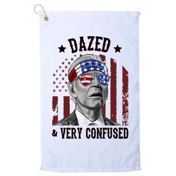 Dazed And Very Confused Biden Funny 4th Of July Golf Towel