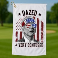 Dazed And Very Confused Biden Funny 4th Of July Golf Towel