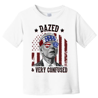 Dazed And Very Confused Biden Funny 4th Of July Toddler T-Shirt