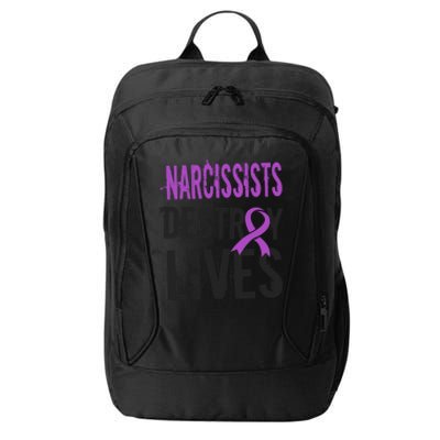 Domestic Abuse Violence Awareness Narcissism Narcissistic Gift City Backpack