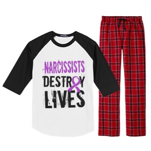 Domestic Abuse Violence Awareness Narcissism Narcissistic Gift Raglan Sleeve Pajama Set