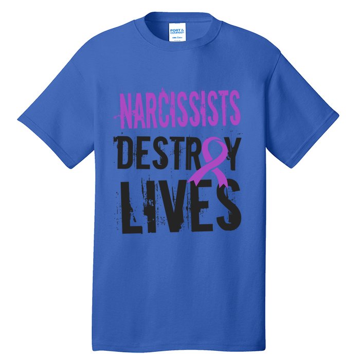 Domestic Abuse Violence Awareness Narcissism Narcissistic Gift Tall T-Shirt