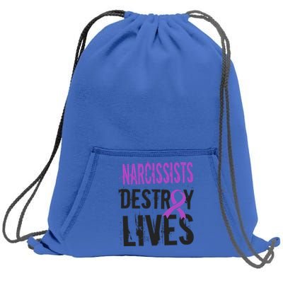 Domestic Abuse Violence Awareness Narcissism Narcissistic Gift Sweatshirt Cinch Pack Bag