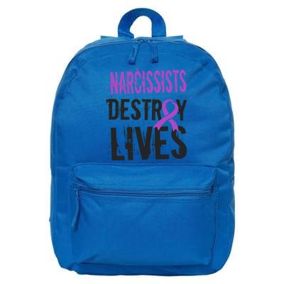 Domestic Abuse Violence Awareness Narcissism Narcissistic Gift 16 in Basic Backpack