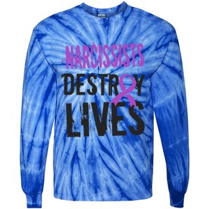 Domestic Abuse Violence Awareness Narcissism Narcissistic Gift Tie-Dye Long Sleeve Shirt