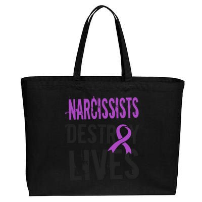 Domestic Abuse Violence Awareness Narcissism Narcissistic Gift Cotton Canvas Jumbo Tote