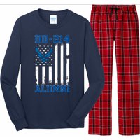 DD214 Alumni Veteran Vintage American Flag Long Sleeve Pajama Set