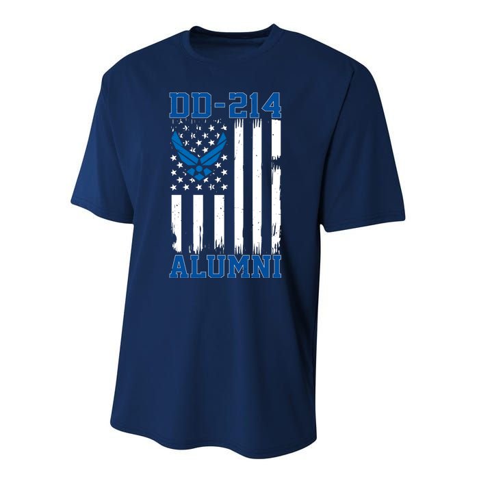 DD214 Alumni Veteran Vintage American Flag Performance Sprint T-Shirt