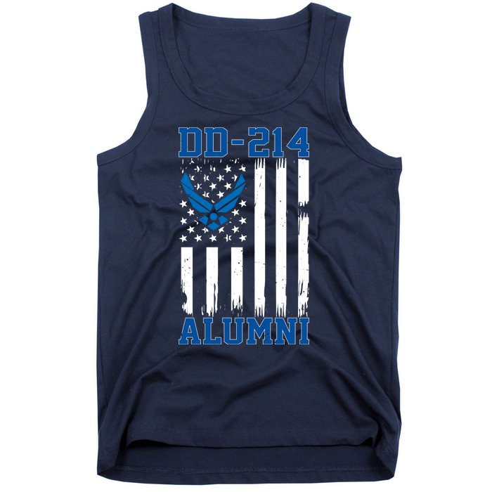 DD214 Alumni Veteran Vintage American Flag Tank Top