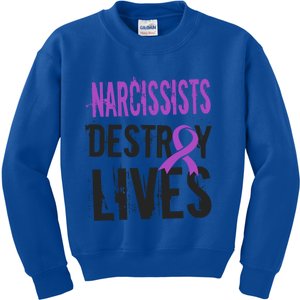 Domestic Abuse Violence Awareness Narcissism Narcissistic Gift Kids Sweatshirt