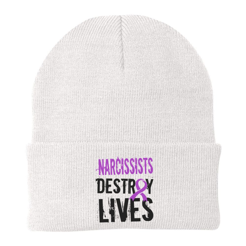 Domestic Abuse Violence Awareness Narcissism Narcissistic Gift Beanie