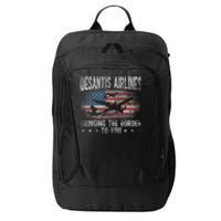 Desantis Airlines Vintage Shirt Bringing The Border To You City Backpack