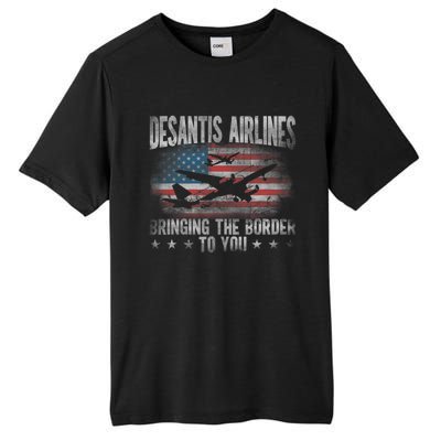 Desantis Airlines Vintage Shirt Bringing The Border To You Tall Fusion ChromaSoft Performance T-Shirt