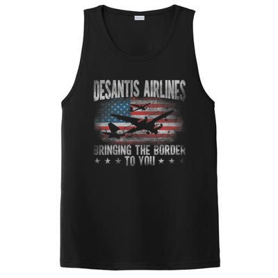 Desantis Airlines Vintage Shirt Bringing The Border To You PosiCharge Competitor Tank