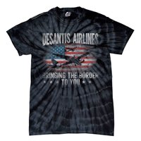 Desantis Airlines Vintage Shirt Bringing The Border To You Tie-Dye T-Shirt