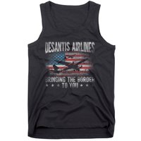 Desantis Airlines Vintage Shirt Bringing The Border To You Tank Top