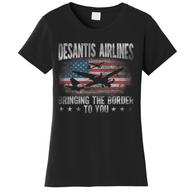 Desantis Airlines Vintage Shirt Bringing The Border To You Women's T-Shirt