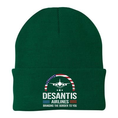 Desantis Airlines Vintage Bringing The Border To You Knit Cap Winter Beanie