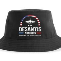 Desantis Airlines Vintage Bringing The Border To You Sustainable Bucket Hat