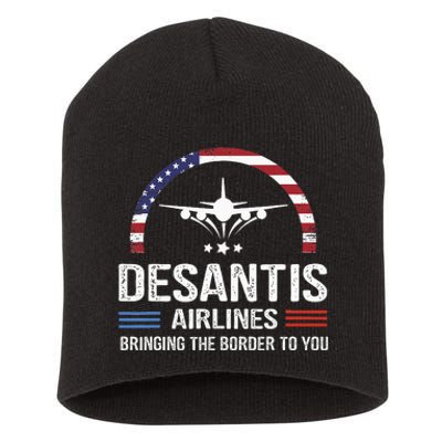 Desantis Airlines Vintage Bringing The Border To You Short Acrylic Beanie