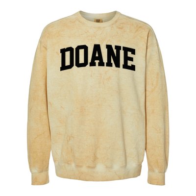 Doane Arch Vintage College Athletic Sport Colorblast Crewneck Sweatshirt