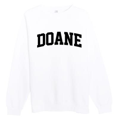 Doane Arch Vintage College Athletic Sport Premium Crewneck Sweatshirt