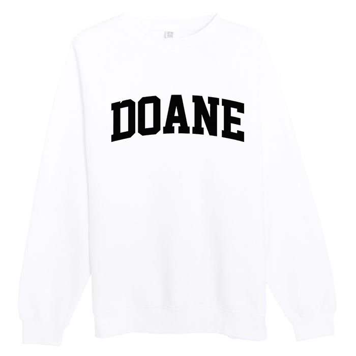 Doane Arch Vintage College Athletic Sport Premium Crewneck Sweatshirt