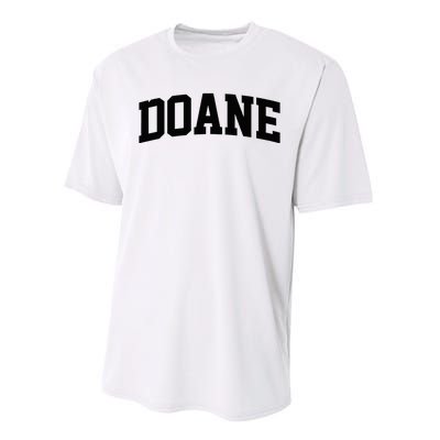 Doane Arch Vintage College Athletic Sport Performance Sprint T-Shirt