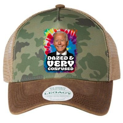 Dazed And Very Confused Joe Biden Hippie Legacy Tie Dye Trucker Hat