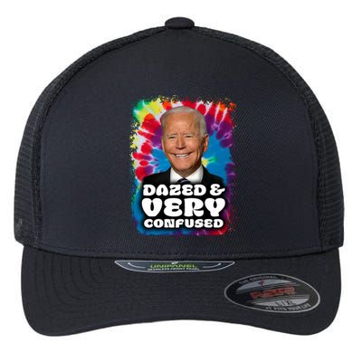 Dazed And Very Confused Joe Biden Hippie Flexfit Unipanel Trucker Cap