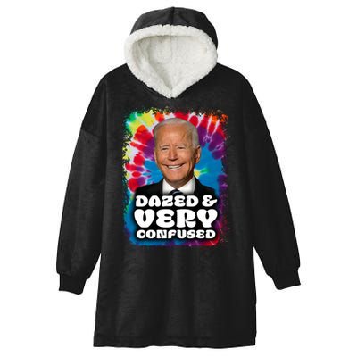 Dazed And Very Confused Joe Biden Hippie Hooded Wearable Blanket