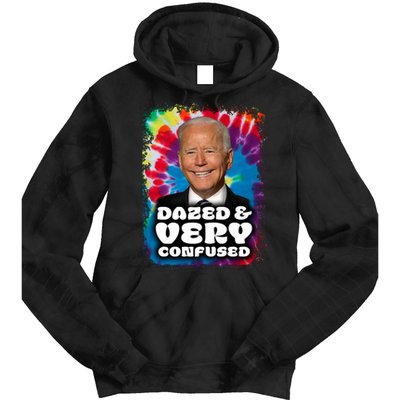 Dazed And Very Confused Joe Biden Hippie Tie Dye Hoodie