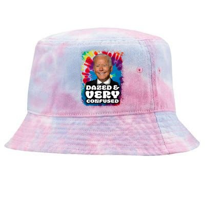 Dazed And Very Confused Joe Biden Hippie Tie-Dyed Bucket Hat