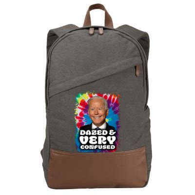 Dazed And Very Confused Joe Biden Hippie Cotton Canvas Backpack