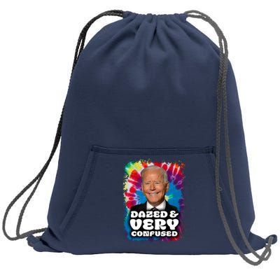 Dazed And Very Confused Joe Biden Hippie Sweatshirt Cinch Pack Bag