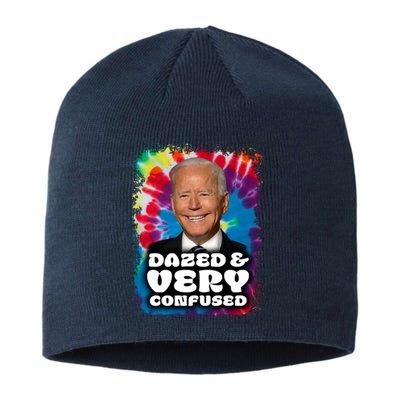 Dazed And Very Confused Joe Biden Hippie Sustainable Beanie