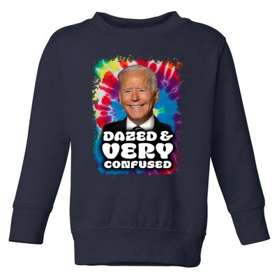 Dazed And Very Confused Joe Biden Hippie Toddler Sweatshirt