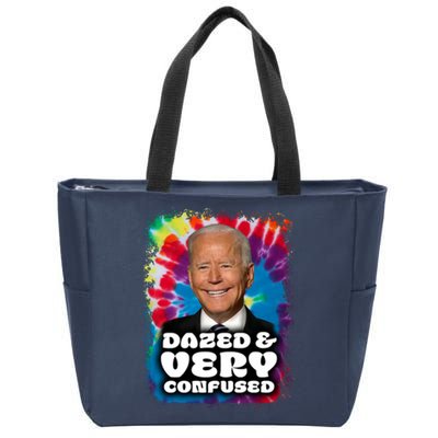 Dazed And Very Confused Joe Biden Hippie Zip Tote Bag