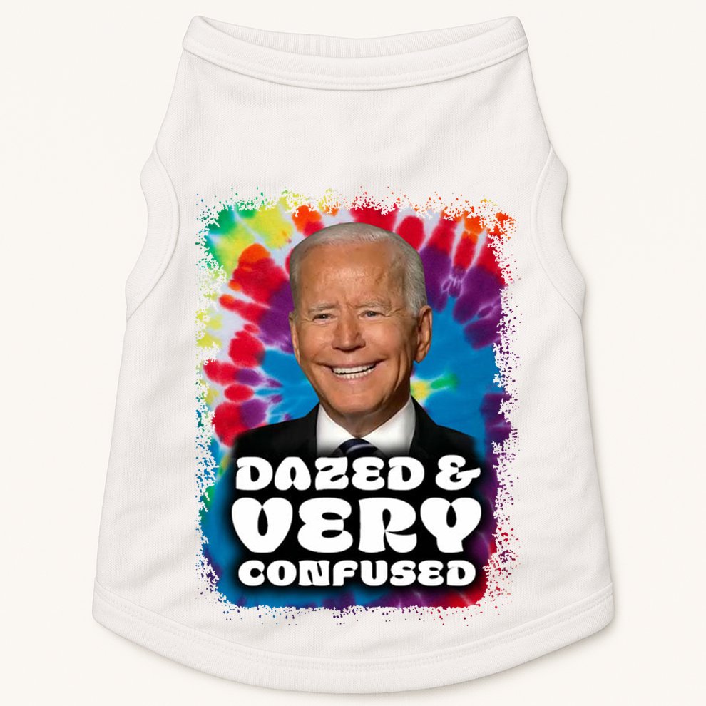 Dazed And Very Confused Joe Biden Hippie Doggie Tank