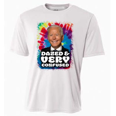 Dazed And Very Confused Joe Biden Hippie Cooling Performance Crew T-Shirt