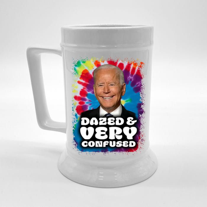 Dazed And Very Confused Joe Biden Hippie Beer Stein