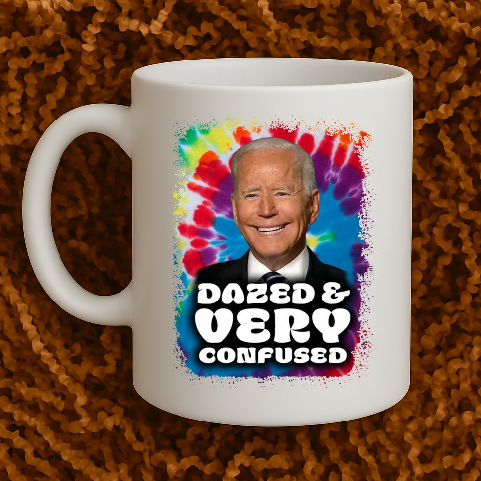 Dazed And Very Confused Joe Biden Hippie Mug