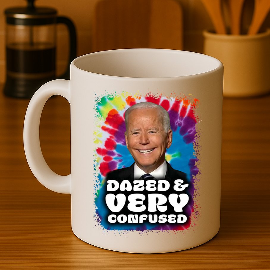 Dazed And Very Confused Joe Biden Hippie Mug