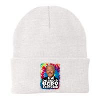 Dazed And Very Confused Joe Biden Hippie Knit Cap Winter Beanie