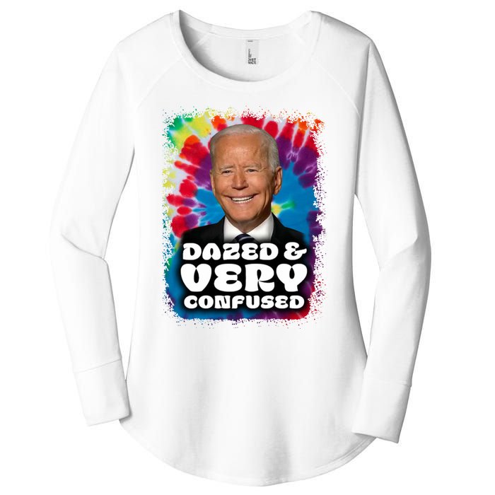 Dazed And Very Confused Joe Biden Hippie Women's Perfect Tri Tunic Long Sleeve Shirt