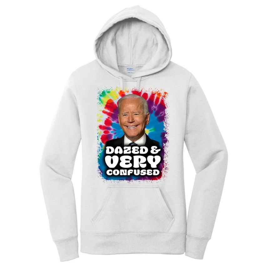 Dazed And Very Confused Joe Biden Hippie Women's Pullover Hoodie